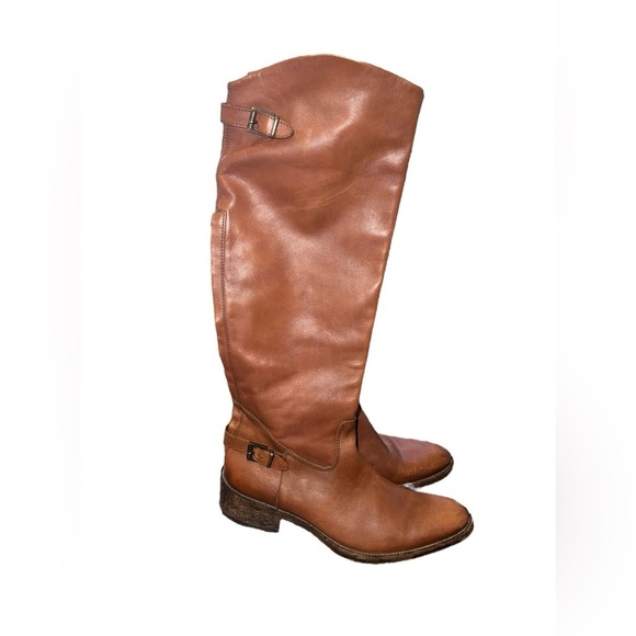 Fru. it Leather  Tall Brown Boots - Picture 1 of 10